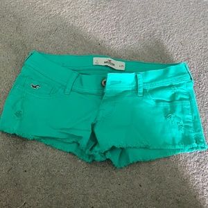 Teal Hollister shorts